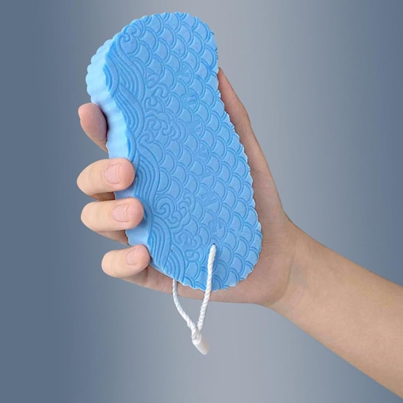 3Pcs PVA Bath Sponges Soft Exfoliating Back Scrubber For Face And Body Skin Care Pink Blue White - Image 4